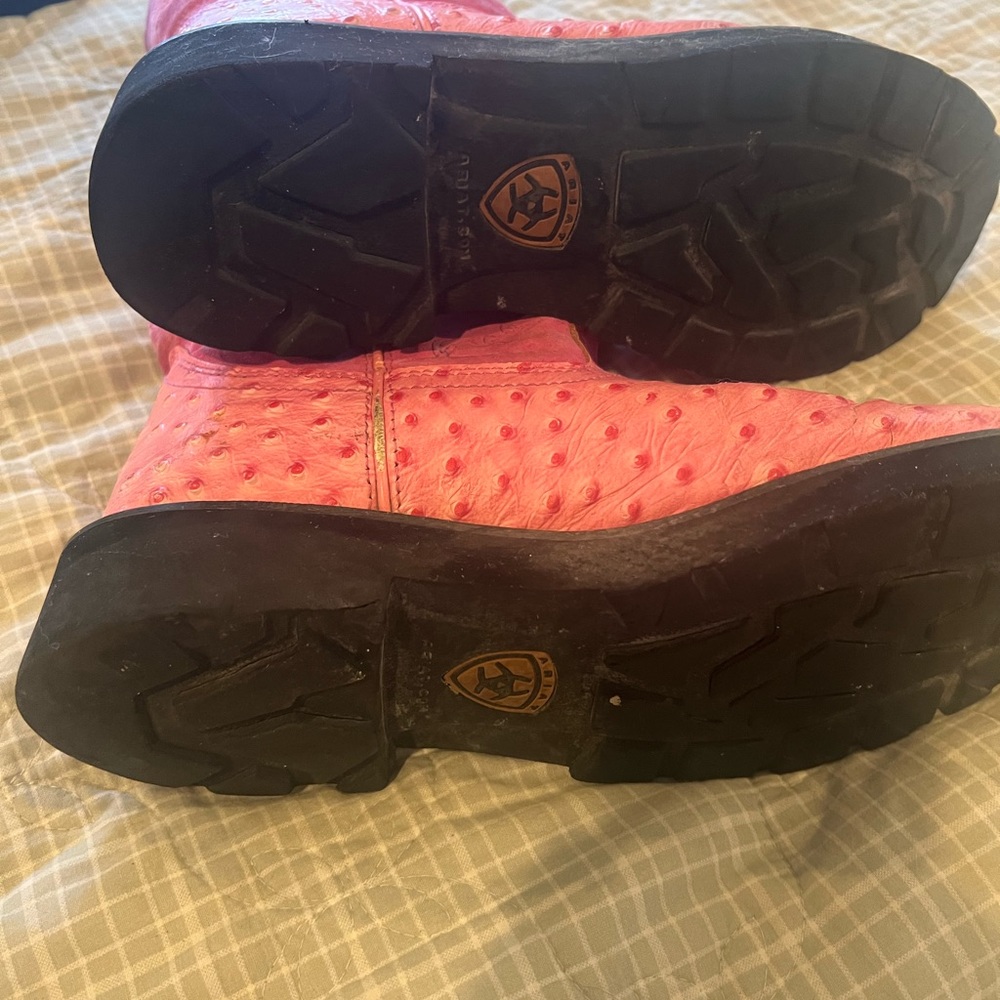 Ariat Ostrich Boots Pink